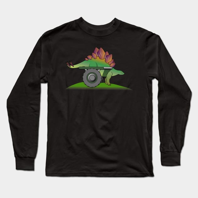 Wheelie Stego Long Sleeve T-Shirt by RollingMort91